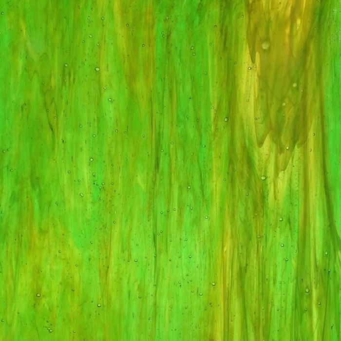 Wissmach Semi-Translucent Green with Streaks of Amber White 709-WO