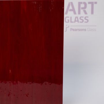 Antique Opalescent Red Wispy