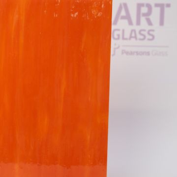 Antique Opalescent Orange Wispy