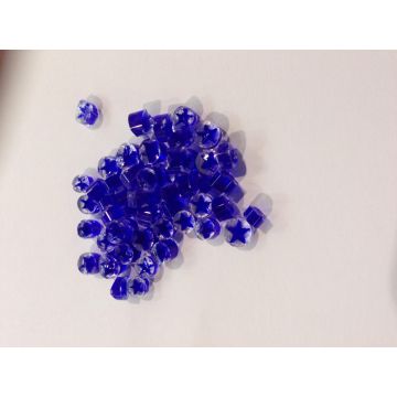 Millefiori Blue Star Bullseye Glass 14g