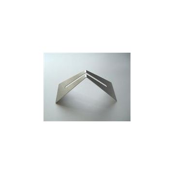 Glass Stand - Stainless Steel 77x185mm, 8mm slot