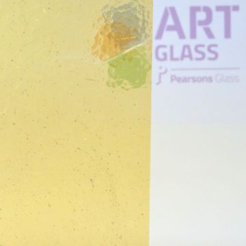Antique Cathedral Medium Yellow Glass Sheet AC7278