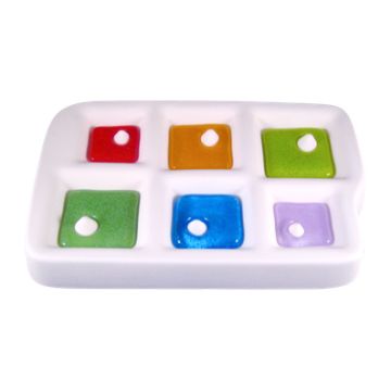 Colour De Verre Mould - Jewellery Square Pendant