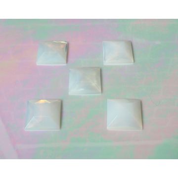Square Jewel 30x30mm White Opal 