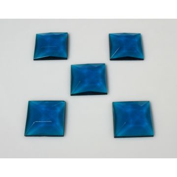 Square Jewel 30x30mm Turquoise Blue