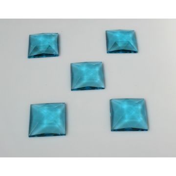 Square Jewel 30x30mm Light Blue