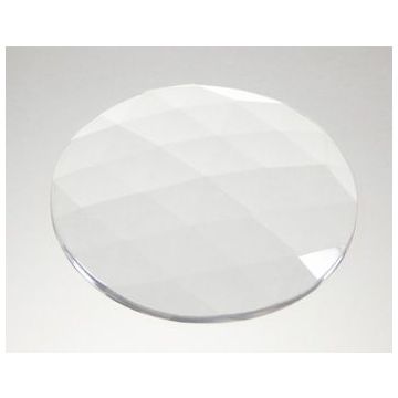 Round Glass Jewel Clear JEW-R-C