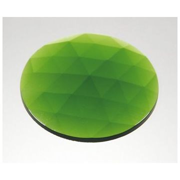 Round Glass Jewel Emerald Green JEW-R-E