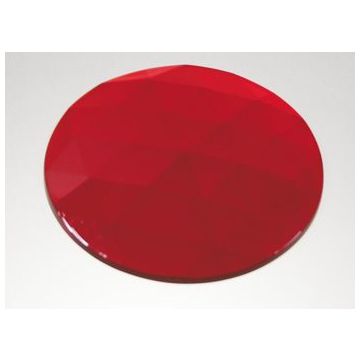 Round Jewel Ruby Red