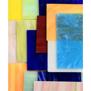 Mosaic Cullet Box Multi Glass Sheet