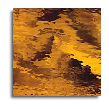 Oceanside Medium Amber Waterglass