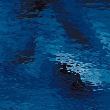 Oceanside Dark Blue Fusible  Waterglass