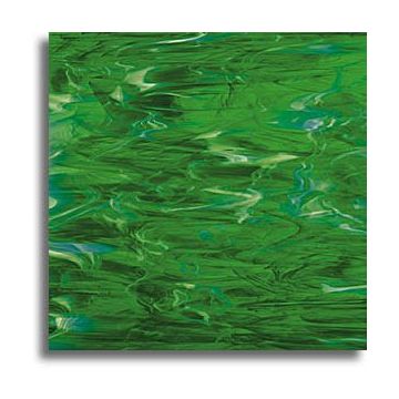 Oceanside Dark Green/White Wispy