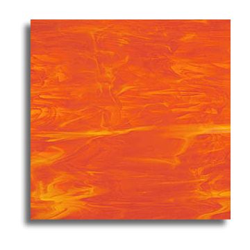 Oceanside Swirled Light Orange/White Wispy