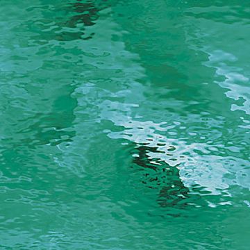 Oceanside Teal Green Waterglass