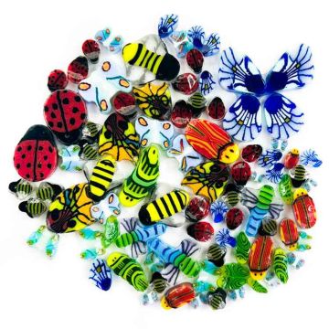 TGE Murrine Beetles, Bugs and Butterflies Mix COE96 - 50g
