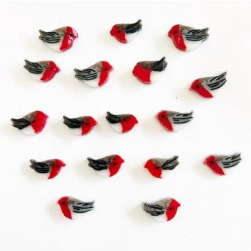 XL Murrine Robin COE 96 25g Red