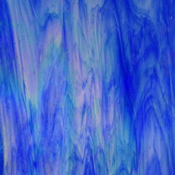 Wissmach Clear/Dark Blue Iridescent Glass Sheet 96-30IRF
