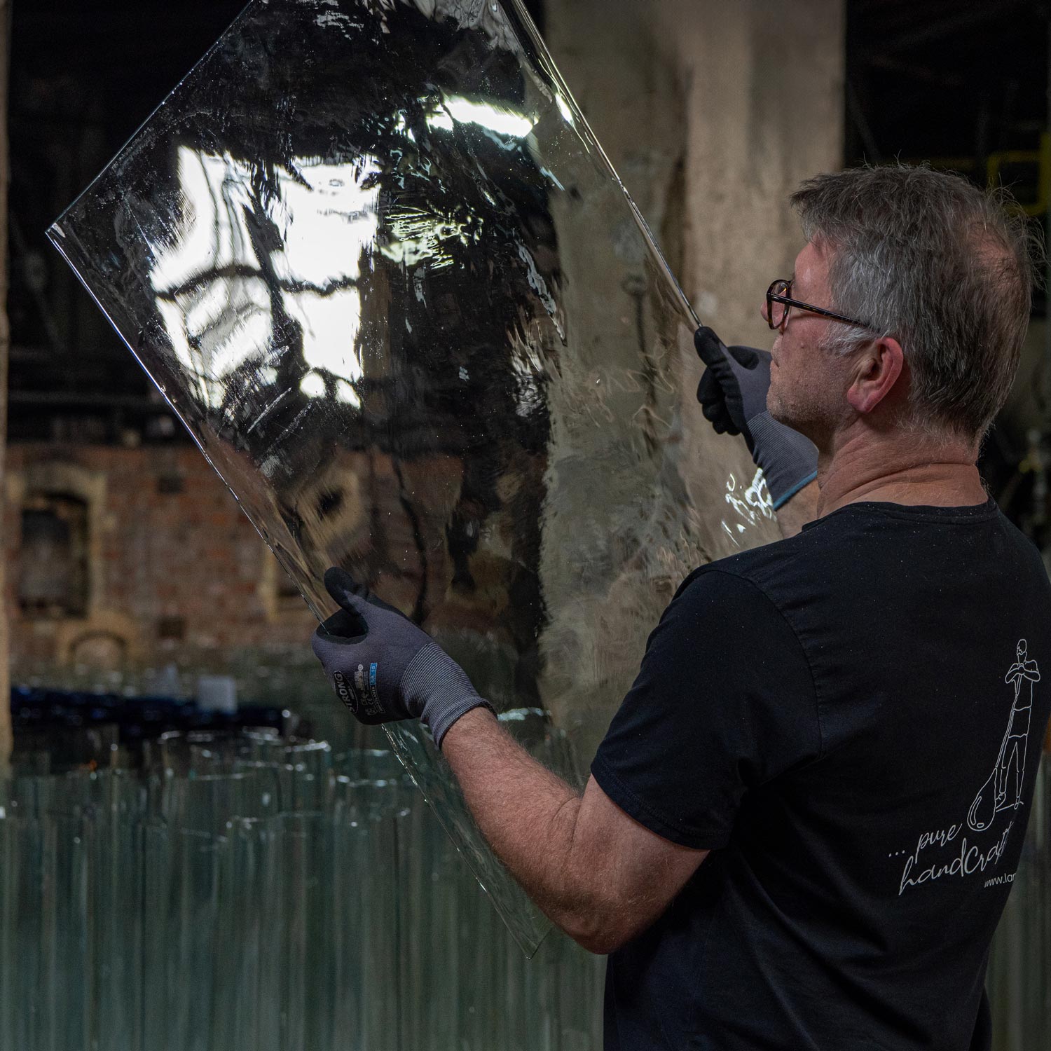 Decorative Lambert's glass textures