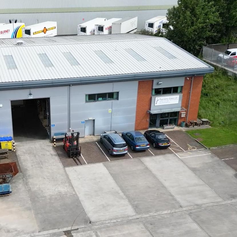 Pearsons Glass shop counter and customer area